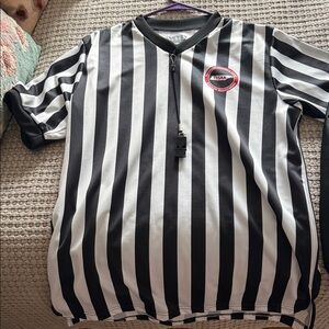 Striped Black and White Shirt Jacket